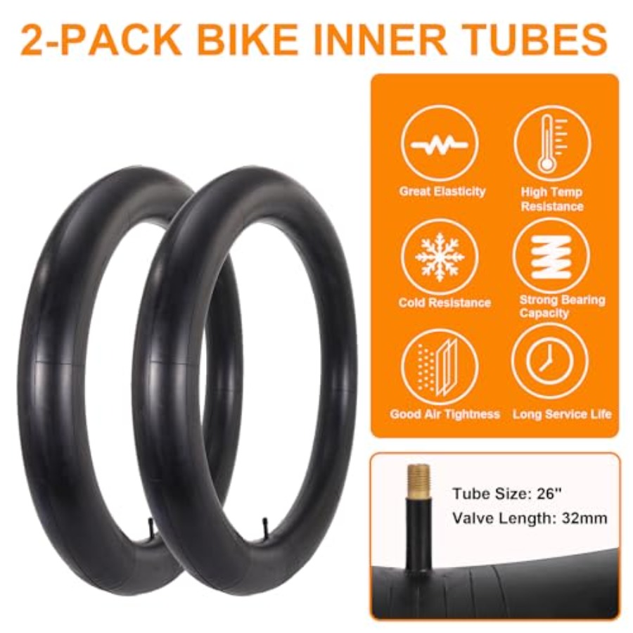 2-Pack 26x4.0 Fat Bike Tire, 2 - Mountain Biking Tube ulasan dan harga